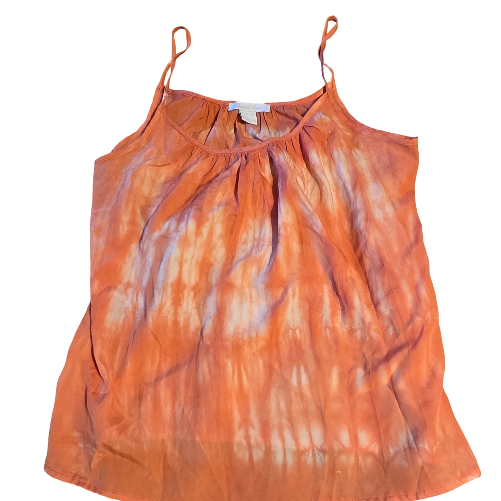 Charlotte Russe Orange Tie-Dye Camisole